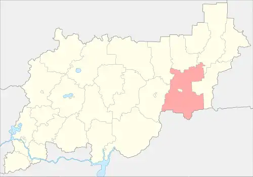 Шарьинский район на карте