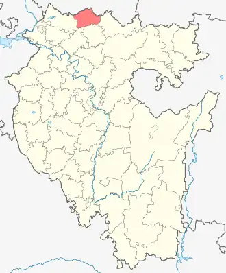 Татышлинский район на карте