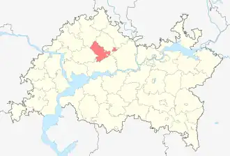 Тюлячинский район на карте