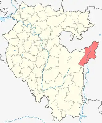 Учалинский район на карте