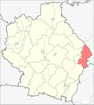 Умётский район на карте