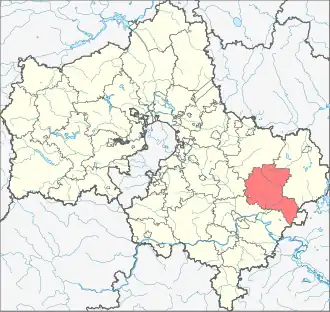 Егорьевское благочиние на карте