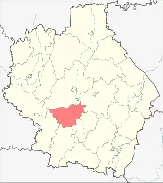 Знаменский район на карте