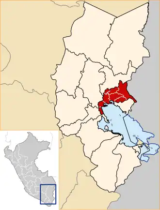 Уанкане на карте