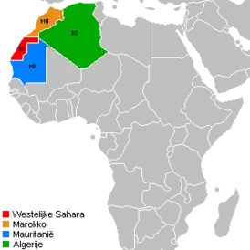  Западная Сахара  Марокко  Мавритания  Алжир