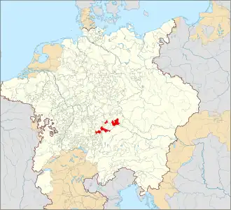 Пфальц-Нейбург в составе Священной Римской империи в 1648 году