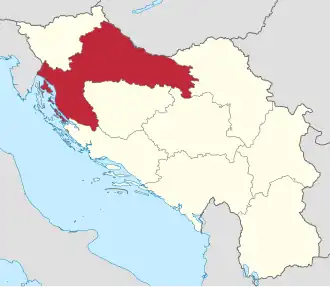 Савская бановина на карте