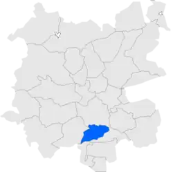Расположение муниципалитета на карте провинции