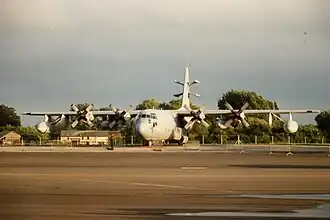 EC-130E на авиабазе Фэрфорд, 1993 год.