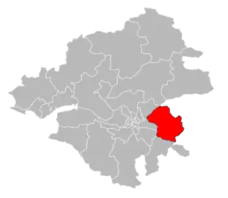 Кантон на карте департамента Атлантическая Луара