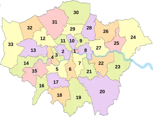 Районы Лондона