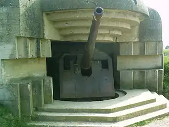 Дот со 150-мм башенной артустановкой (Атлантический вал)