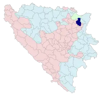 Община Лопаре на карте