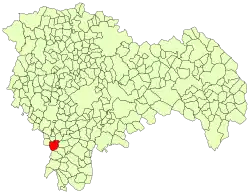 Расположение муниципалитета на карте провинции
