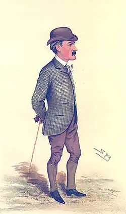 Карикатура на лорда Кардросса, журнал "Vanity Fair", 1884 год