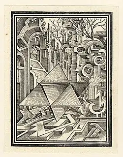 Иллюстрации издания «Геометрия и перспектива». Ксилографии. Аугсбург, 1567