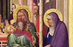 Представление Иисуса в храме. Деталь