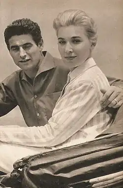 С женой Эди Кампаньоли (1958)