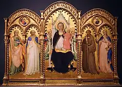 Лоренцо Монако. Полиптих Святого Варфоломея. Ок. 1413. Дерево, темпера, золочение