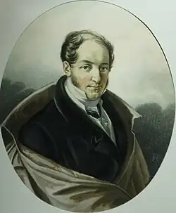 Портрет Александра Ивановича Лорера, первая половина 1820-х гг. (ГТГ)