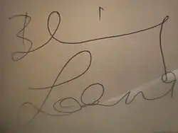 Изображение автографа