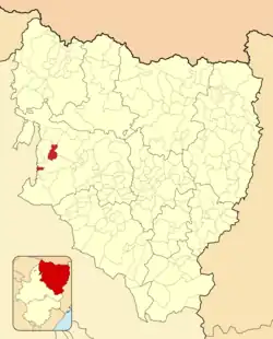 Расположение муниципалитета на карте провинции