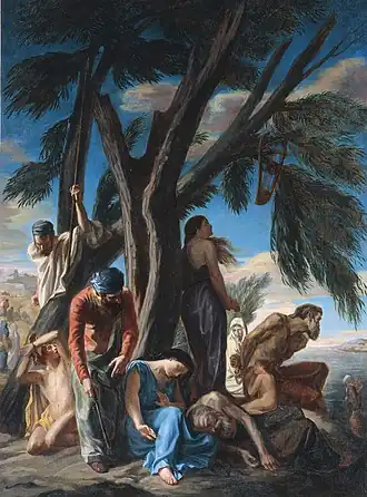 Последний привал евреев на пути в Вавилонский плен, ок. 1843. Холст, масло. 132 × 97 см. Музей августинцев[фр.], Тулуза.