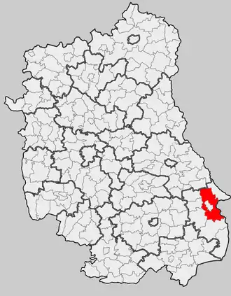 Хрубешув на карте