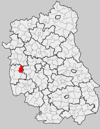 Гмина Понятова на карте