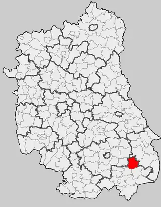 Тышовце на карте