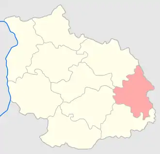 Грубешовский уезд на карте