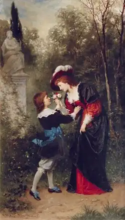 Благородный поклонник. 1884.