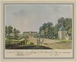 Замок Герцогсфройде. Типографское воспроизведение акварели И. Циглера 1792 года