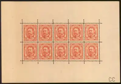 Первый кляйнбоген Люксембурга, 10 × 10 сантимов, 1906 (Sc #82a)