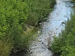 Река Лыбедь в районе Кремлёвского вала