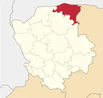 Любешовский район на карте