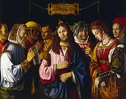 Христос и женщина, застигнутая в прелюбодеянии. 1505. Холст, масло. Боннефантенмузеум, Маастрихт