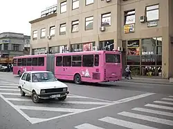 Задняя часть ЛиАЗа-6212 с обновлённым кузовом, выпускавшимся с середины 2000-х годов