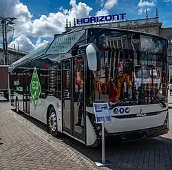 Электробус МАЗ-303.E10 на презентации