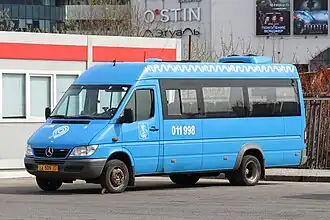 Луидор-223206 (Mercedes-Benz Sprinter Classic) на конечной остановке «3-й микрорайон Московского», апрель 2021 года