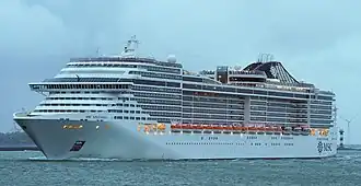 MSC Splendida в Роттердаме, Нидерланды, 2015