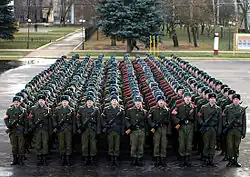 Построение на плацу