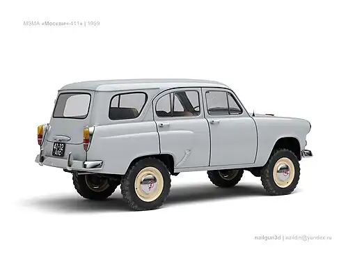 МЗМА "Москвич-411Н" трёхмерная модель