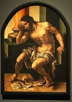 Ян Госсарт по прозванию Мабюз (1478—1532). Христос — Муж скорбей.