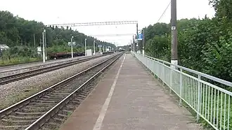 Вид с восточного края боковой платформы