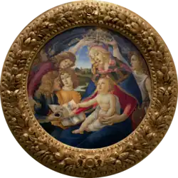 С. Боттичелли. Мадонна дель Маньификат (Мадонна с гранатом). Около 1483 г. Флоренция, Уффици