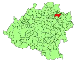 Расположение муниципалитета на карте провинции