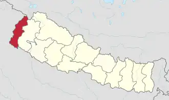 Махакали на карте