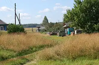 Главная улица деревни