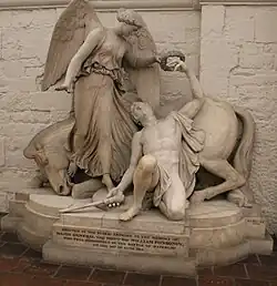 Надгробие генерал-майора сэра Уильяма Понсонби, погибшего в битве при Ватерлоо в лондонском Соборе Святого Павла